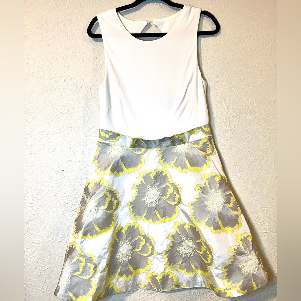 Aidan Mattox Fit and Flare Floral Dress